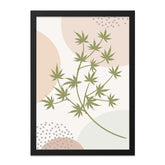 Modern Plant Wall Art, Japanese Maple Leaf Print, Abstract Botanical Art, Minimalist Home Decor, Neutral Color Palette, Trendy Wall Art - Tawshia